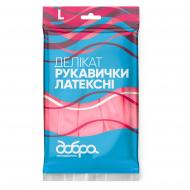 Перчатки латексные Добра господарочка Деликат стандартные р. L 1 пар/уп.