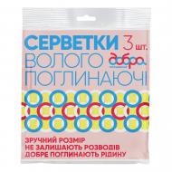 Салфетка влагопоглощающая Добра господарочка 16х16 см 3 шт./уп. в ассортименте