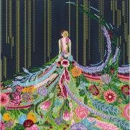 Схема для вишивання бісером на художньому полотні Розквіт AC-346 300x300 мм Абрис Арт