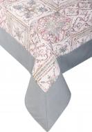 Скатерть с кантом Mosaic 140x140 см серый с рисунком Прованс