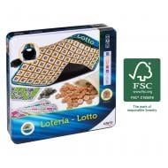 Игра настольная CAYRO "Деревяное лото, металлическая коробка" 757