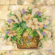 Схема для вышивания бисером на художественном холсте Прозрачность акварели AC-350 300x300 мм Абрис Арт