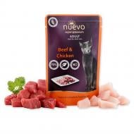 Корм влажный для взрослых котов Nuevo ADULT с говядиной и курицей 85 г