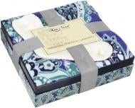 Набір Quatrefoil Paisley: носки + плед 127x152 см різнокольоровий La Nuit Набір Quatrefoil Paisley: носки + плед 127x152 см різнокольоровий La Nuit
