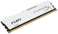 Оперативна пам'ять Kingston DDR3 SDRAM 4 GB (1x4GB) 1600 MHz (HX316C10FW/4) HyperX Fury White Оперативна пам'ять Kingston DDR3 SDRAM 4 GB (1x4GB) 1600 MHz (HX316C10FW/4) HyperX Fury White