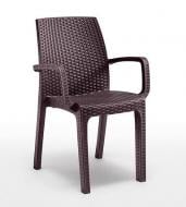 Стул пластиковый Bica Verona 86x59x57 см коричневый