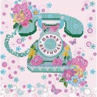 Схема для вишивання бісером на художньому полотні Очікування AC-550 200x200 мм Абрис Арт