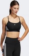 Бра Adidas Aeroreact Training Light-Support 3-Stripes Bra HC7862 р.M-D/DD черный