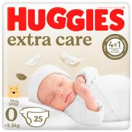 Подгузники Huggies Extra Care 0+ 0 до 3,5 кг 25 шт.