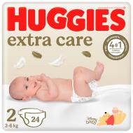 Подгузники Huggies Extra Care 2 3-6 кг 24 шт.