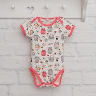 Боди детское для девочки Blanka Кис-Кис р.80 бежевый 110240