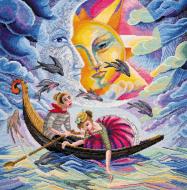 Набір для вишивання хрестиком Пісня про кохання AH-038 400х420 мм Абрис Арт