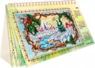 Календар для вишивання бісером на художньому полотні Сезони радості AKM-002 132x380 мм Абрис Арт