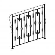Кованое лестничное ограждение Артдеко ЛО-24 1000х1000 мм (комплект елементів)
