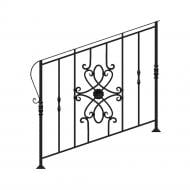 Кованое лестничное ограждение Артдеко ЛО-27 1100х1000 мм (комплект елементів)