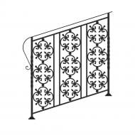 Кована сходова огорожа Артдеко ЛО-26 1000х1000 мм (комплект елементів)