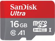 Карта пам'яті SanDisk microSD 16 ГБ UHS Speed Class 1 (U1) (SDSQUAR-016G-GN6MA)