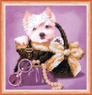 Набор для вышивания бисером на художественном холсте Маленький друг AM-167 150x150 мм Абрис Арт