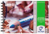 Альбом для ескізів на спіралі A5 14,8х21 см 160 г/м² 40 сторінок Van Gogh