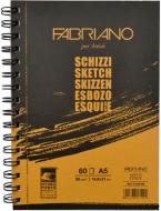 Альбом для ескізів на спіралі Fabriano A5 14,8х21 см 90 г/м² 60 сторінок Schizzi