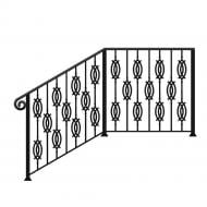 Кованое лестничное ограждение Артдеко ЛО-57 1000х1000х1000 мм (комплект елементів)