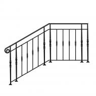 Кованое лестничное ограждение Артдеко ЛО-60 1000х1000х1150 мм (комплект елементів)