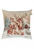 Подушка декоративная Олени Санта 45x45 см La Nuit