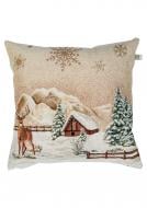 Подушка декоративная Олени Елка 45x45 см La Nuit