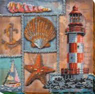 Набор для вышивания бисером на художественном холсте Про моря и океаны AMB-002 200x200 мм Абрис Арт Набор для вышивания бисером на художественном холсте Про моря и океаны AMB-002 200x200 мм Абрис Арт