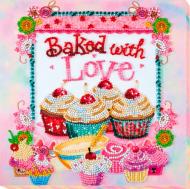 Набор для вышивания бисером на художественном холсте Выпечка от сердца AMB-003 200x200 мм Абрис Арт