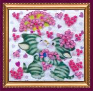 Магнит для вышивки бисером Влюбленная пара мини AMM-050 50x50 мм Абрис Арт