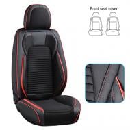 Комплект чехлов на сиденья Voin екокожа передние сиденья V-8803 Bk Front Comfort черный