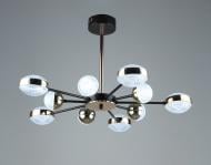 Люстра підвісна Sirius B YH870/5+5 ВК+GD 5*(6W+5W) 10x55 Вт коричневий/золото 40554