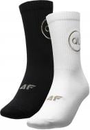 Шкарпетки 4F 4FAW21USOCF002-91S р.35-38 чорний/білий 2 шт.