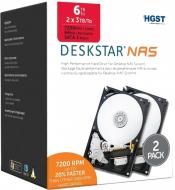 Жесткий диск Hitachi HGST Deskstar NAS 2-Pack 6 ТБ 3,5" SATA III (0S03899 / H3IKNAS30003272SE2PK)