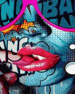 Картина по номерам Поп-арт лицо VA-1488 40х50 см Strateg