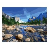 Картина по номерам Горы весной VA-2528 40х50 см Strateg