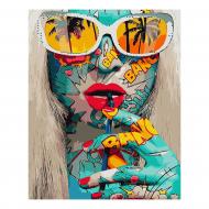 Картина по номерам Поп-арт. Лицо VA-1441 40х50 см Strateg