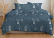 Комплект постельного белья CACTUS FRONT 1,5 серый Zastelli