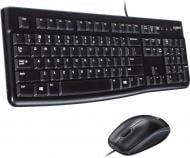 Комплект клавіатура + миша Logitech Desktop MK120 black