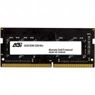 Оперативная память AGI SODIMM DDR4 16 GB (1x16GB) 3200 MHz (AGI320016SD138-ST)