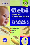 Каша молочна Bebi від 6 місяців рисова з бананом 250 г Каша молочна Bebi від 6 місяців рисова з бананом 250 г