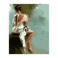 Картина по номерам Хрупкая девушка VA-2826 40х50 см Strateg