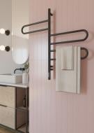 Полотенцесушитель электрический Elna Флюгер 3 (835*460*75) черный с диммером t