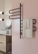 Полотенцесушитель электрический Elna Флюгер 4 (1015*460*75) черный с диммером t