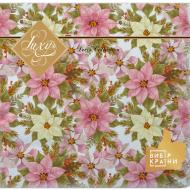 Салфетки столовые La Fleur Снежные цветы 33х33 см 16 шт.