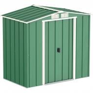 Дом садовый ECO 202x122x181 см зелёный с белым