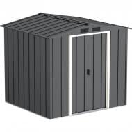 Дом садовый ECO 202x182x181 см серый с белым