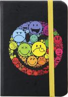 Книга для записей 80 страниц черная Smiley