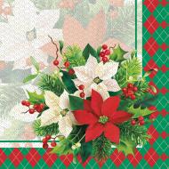 Салфетки столовые Silken Рождественская композиция 33х33 см 16 шт.